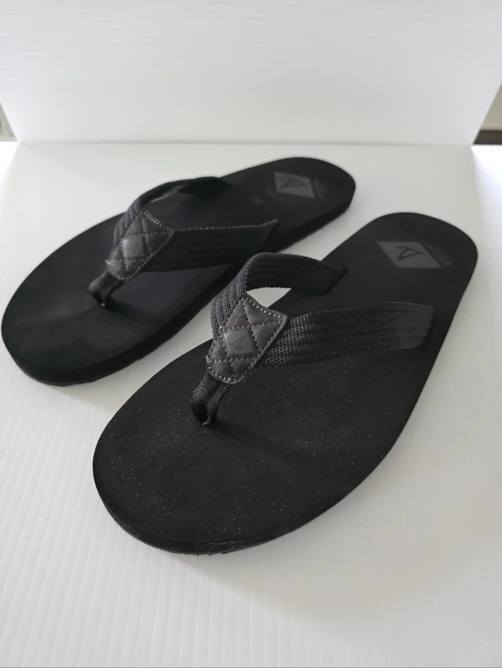 Sperry Men's Black Flip Flop Sandals Size 12M Waterproof